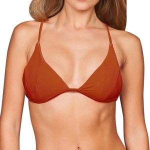 Stone Fox Swim Isla Top in Red Sand